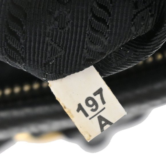 PRADA Logo Tessuto 2Way Shoulder Hand Bag Nylon Leather Black Nero 72YD575 - Picture 3 of 16